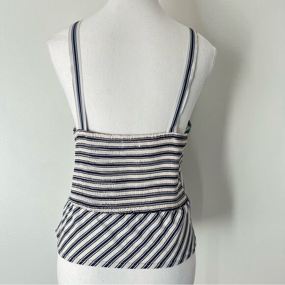 Anthropologie Tiny Avril Embroidered Striped Knit Halter Top Size Medium - Picture 7 of 11
